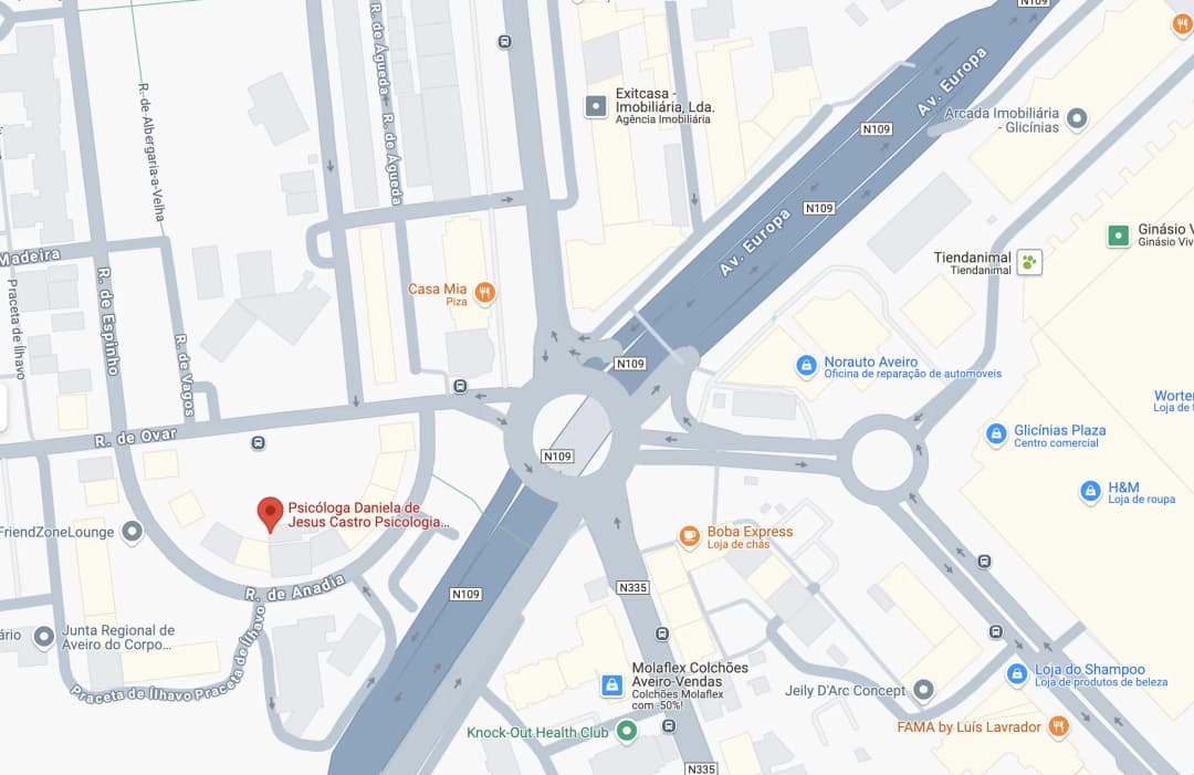 Mapa em vista normal