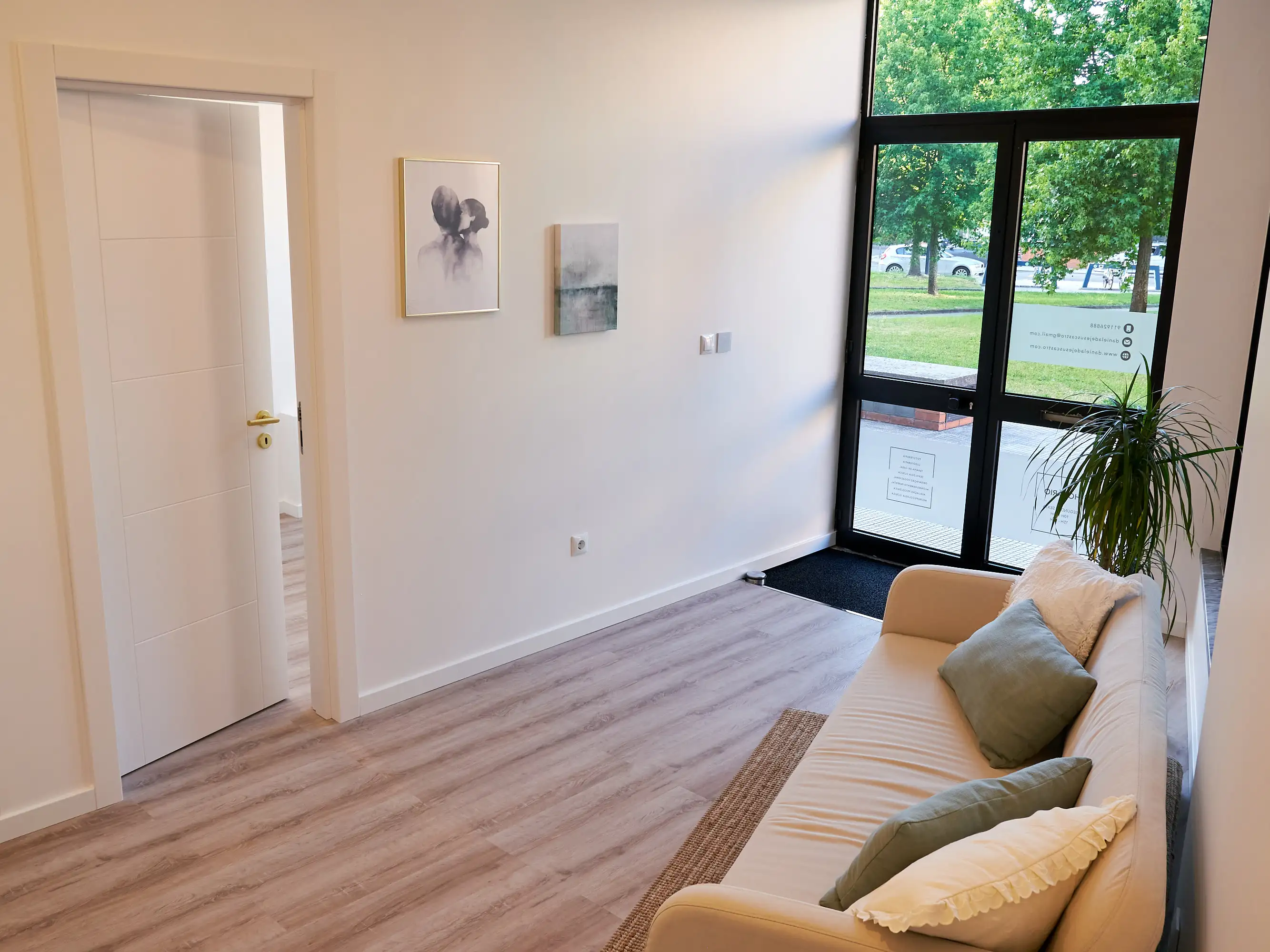 Sala de espera do consultório em Aveiro da Dra. Daniela de Jesus Castro